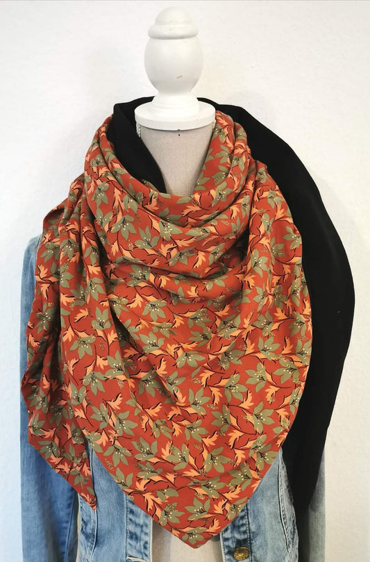 Foulard triangle doublé micropolaire