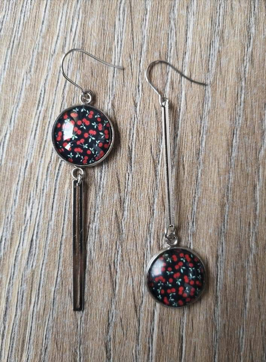 Boucles d'oreilles asymétriques