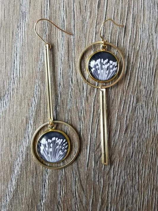 Boucles d'oreilles asymétriques