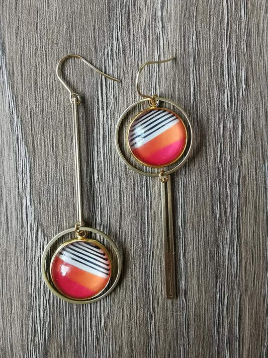 Boucles d'oreilles asymétriques