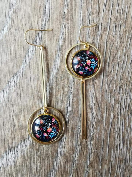 Boucles d'oreilles asymetriques